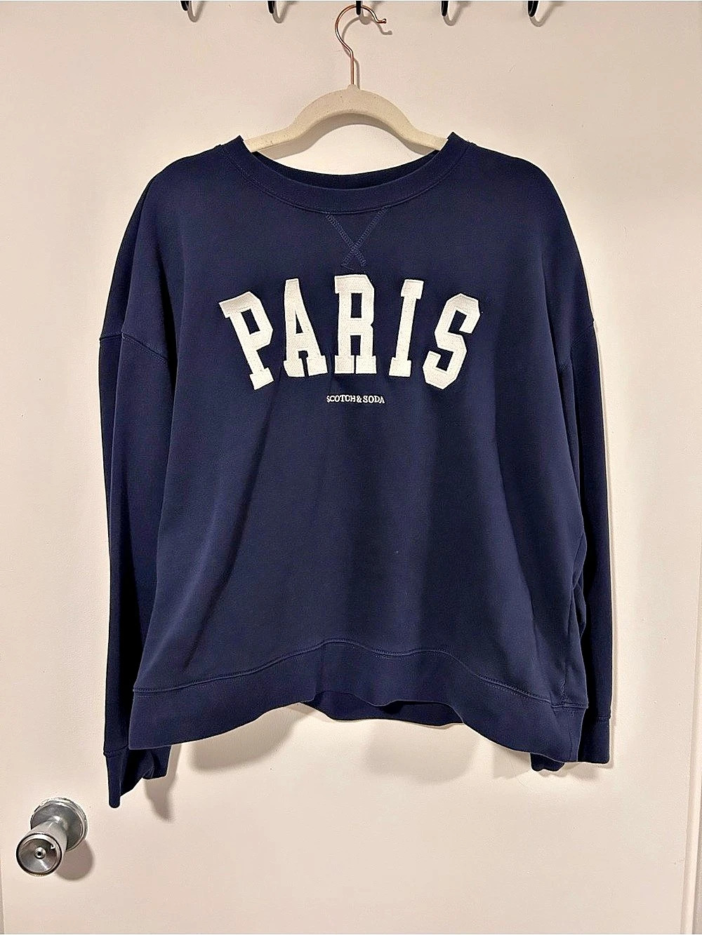 Scotch & Soda Paris Graphic Sweatshirt Blue XL